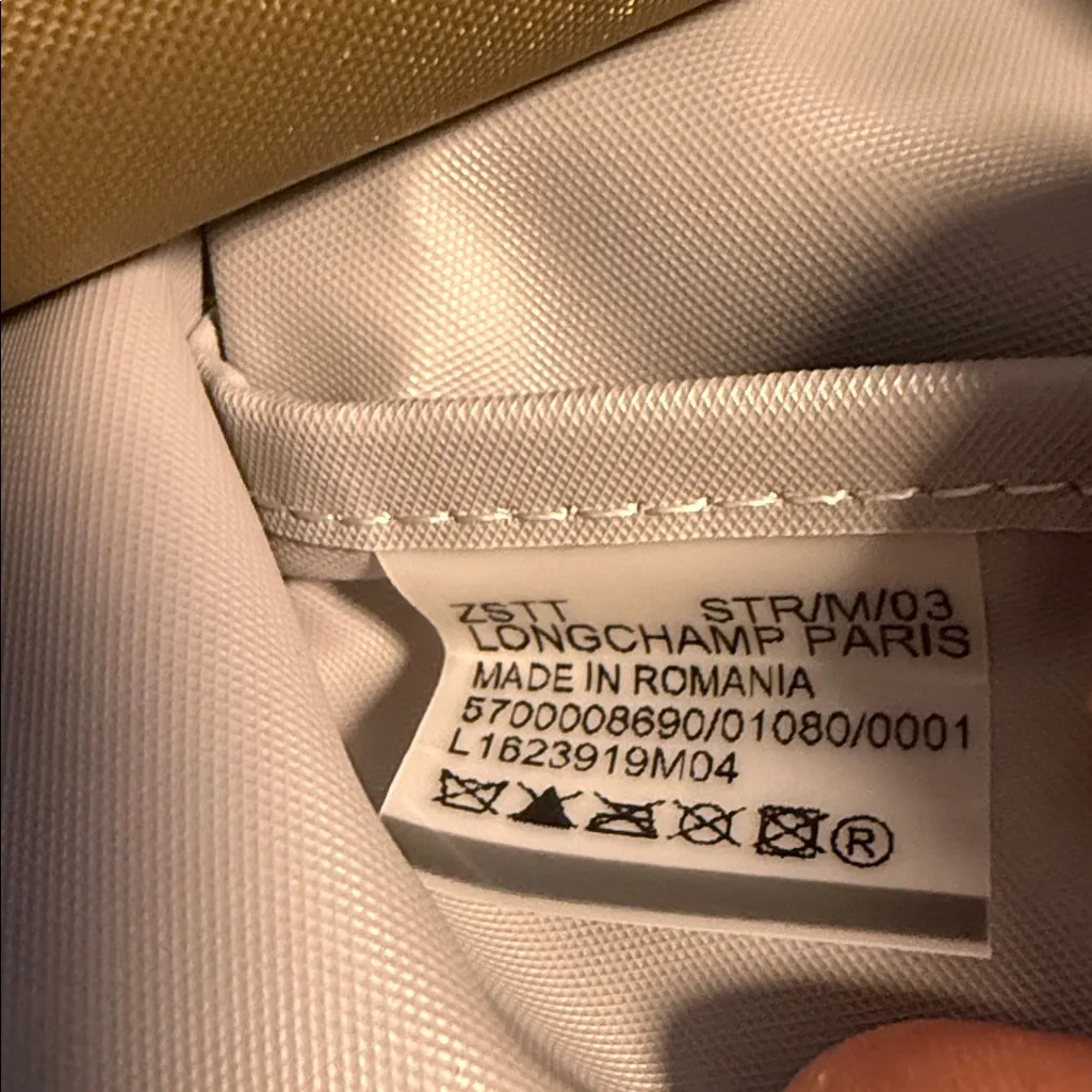 Longchamp nylon olive green top medium handle tote bag - Image 4