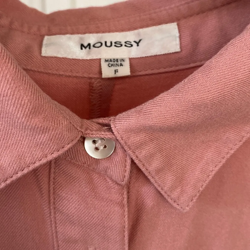 Moussy Rayon One Size‎ Fits All Button Down Collared Blouse Shirt Pink Size undefined - Image 4