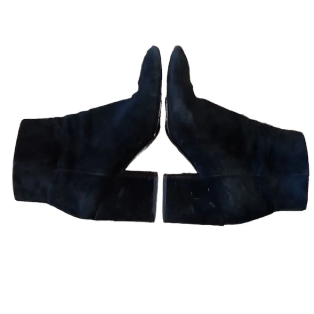 Ash Black Suede Booties Size 9 - Image 4