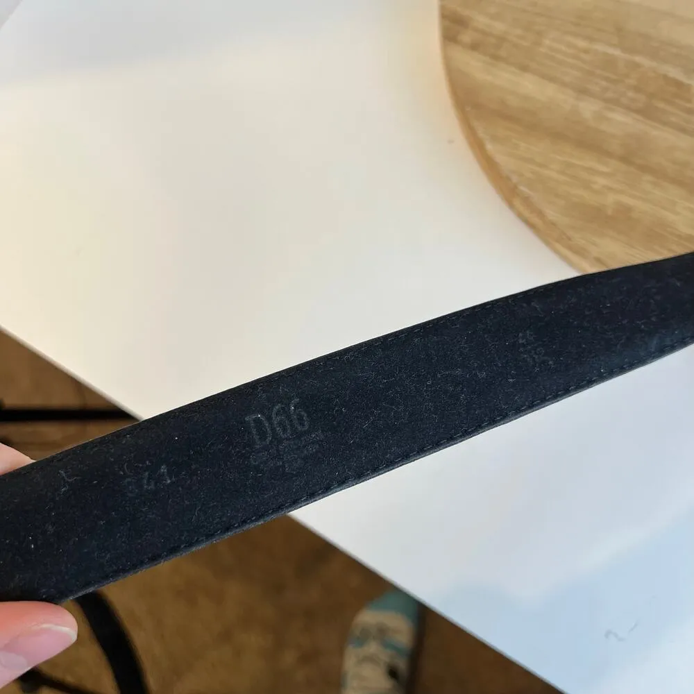 Vintage Dickies 90s Black Genuine Leather Silver Snap Buckle Closure Size XL - Image 7