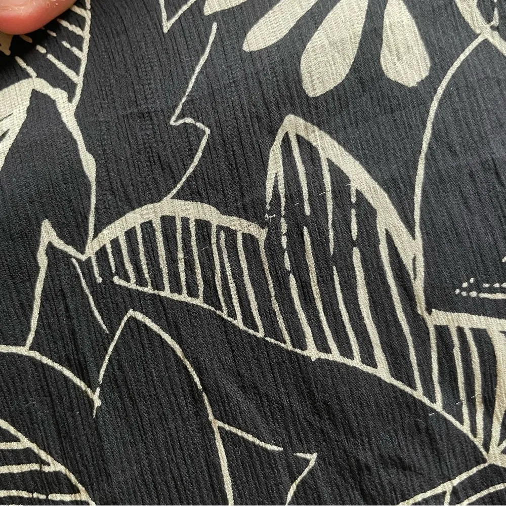 Vintage Ann Taylor Silk Chiffon Tie Belt Midi Autumn Floral Dress Size 12P - Image 4