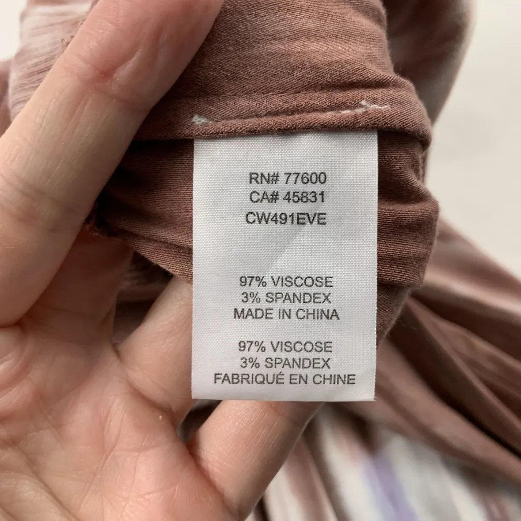 Chaser Quartz Tie Dye Pull On Faux Wrap Skirt L - Image 4