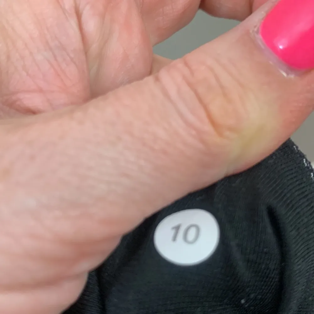 Lululemon Wunder Under Crop Sashiko Black/Gray Leggings - Image 3