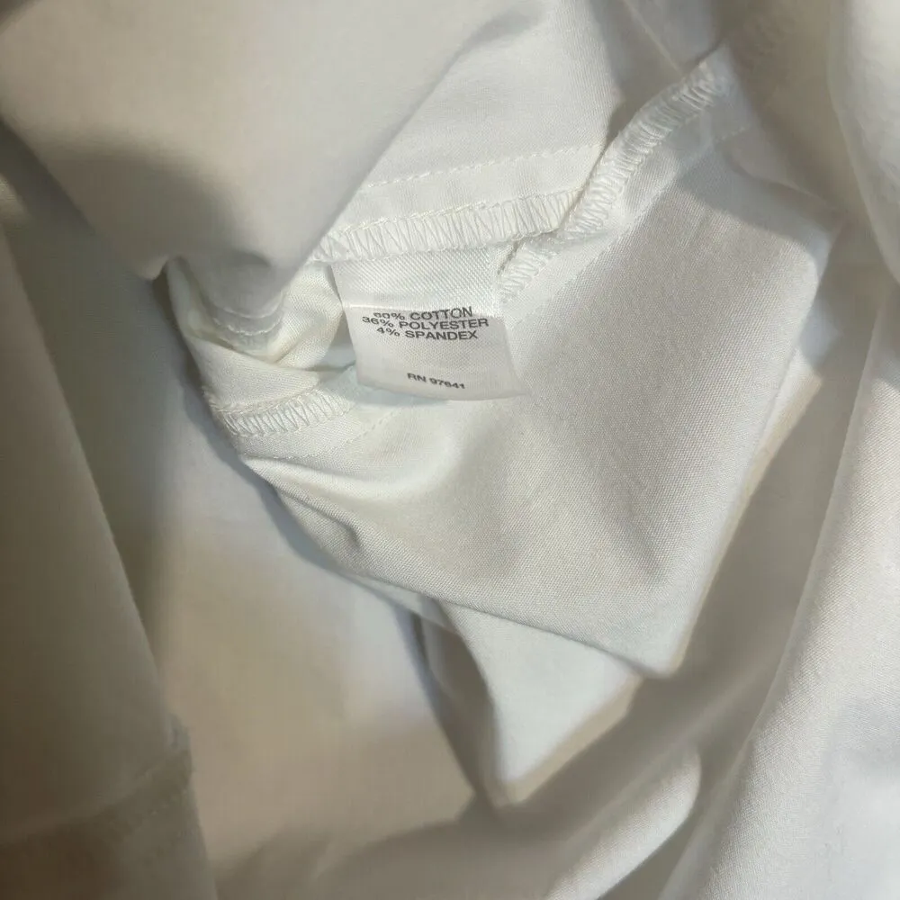 J Jill White Shirt Collection Womens XS Button Up Long Sleeve Stretch Blouse Top - Image 8