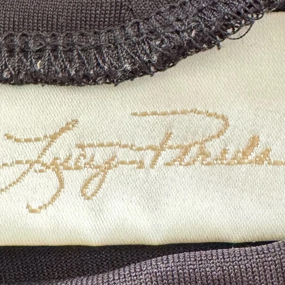 Vintage Lucy Perida black high neck sleeveless top, size L Made in USA stretchy Size L - Image 4