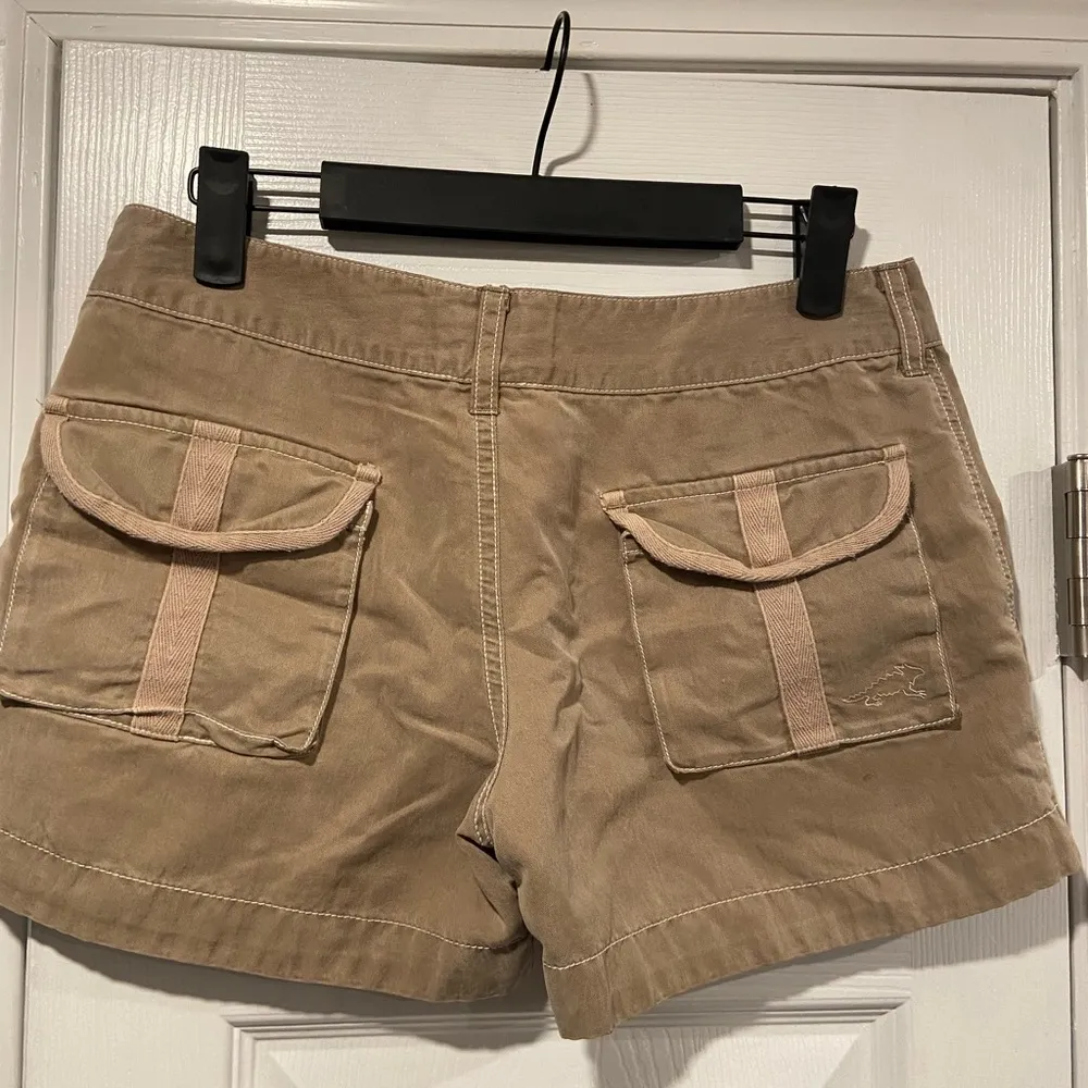 Horny Toad Size 2 Tan Khaki Mid Rise Soft Zip Up Snap Outdoor Hiking Shorts - Image 5