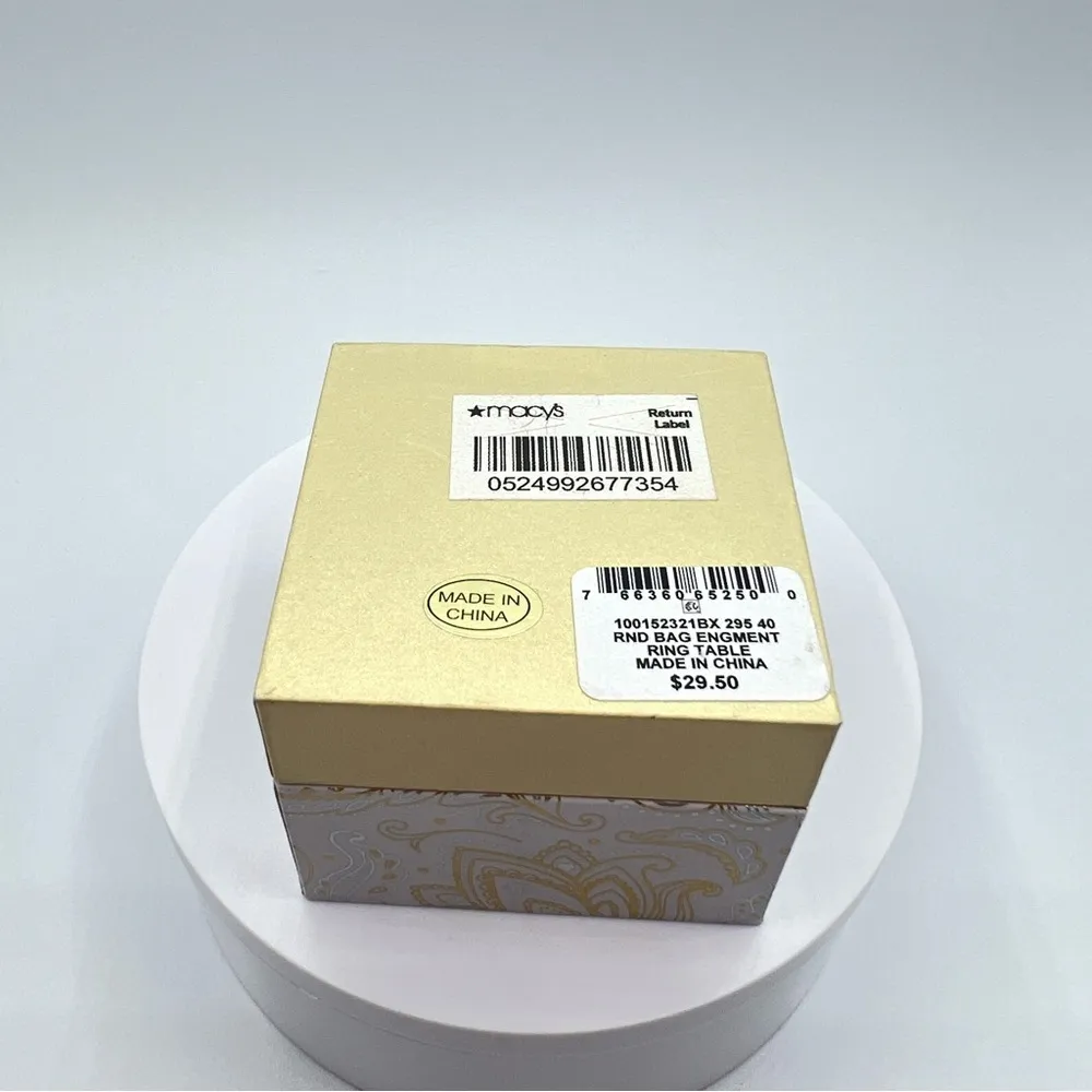 Charter Club Jewelry Ring Blue and Rhinestones Silver tone Size 9 - Image 7