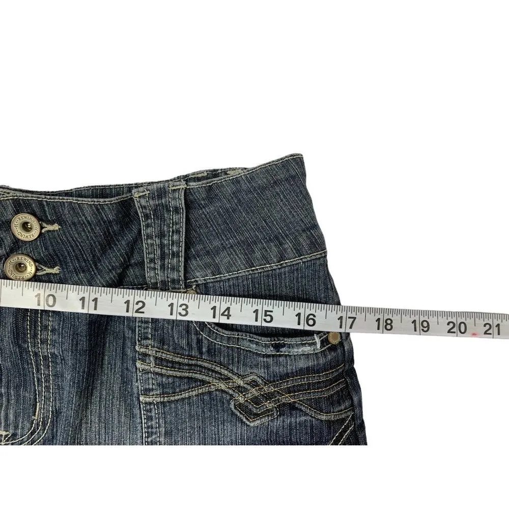 Rewind Women's Flare Denim Jean Skirt - Image 7