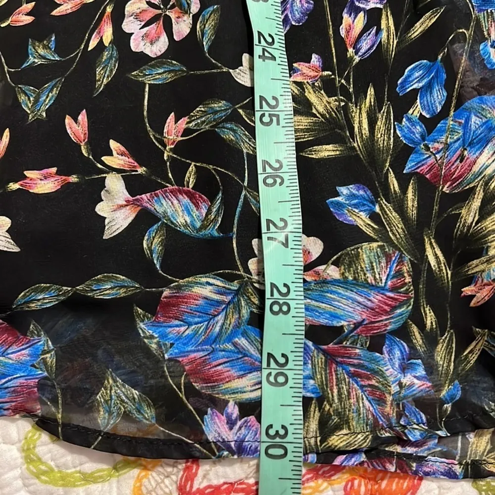 Show Me Your Mumu size small Donna Michelle tunic top bright floral print hippie - Image 7