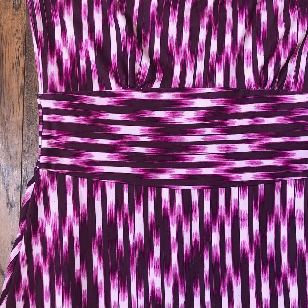 Eddie Bauer • Aster dress racerback maxi purple space dye quick dry strappy knit - Image 5