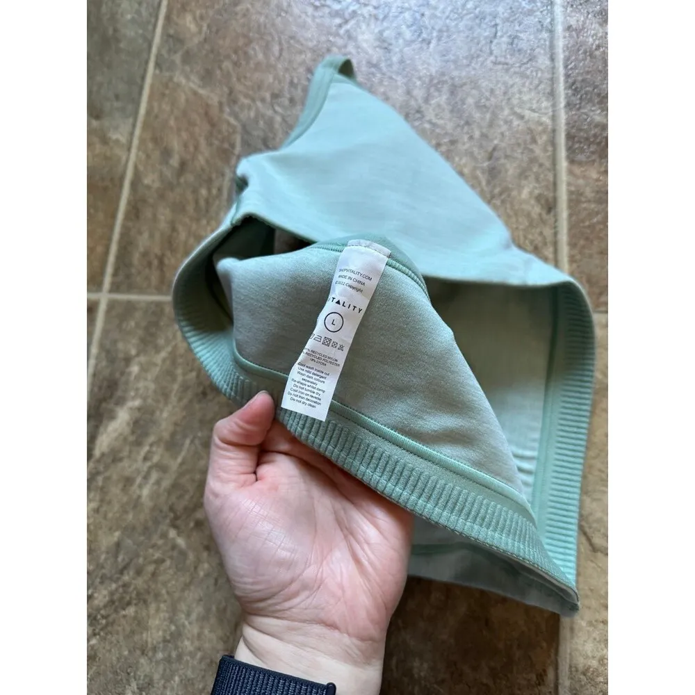 Vitality Daydream Square Bra Mint Marl Size Large - Image 9