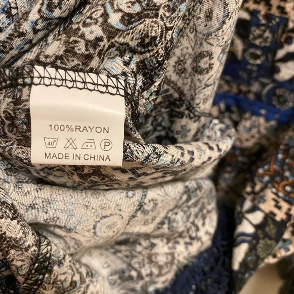 Anthropologie Jaase Boho Hippie Printed Babydoll Mini Dress - Image 5