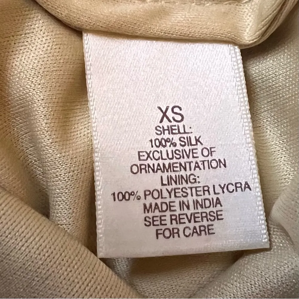 NWT . Sequined Strapless Dress Pewter Sz XS - Image 9