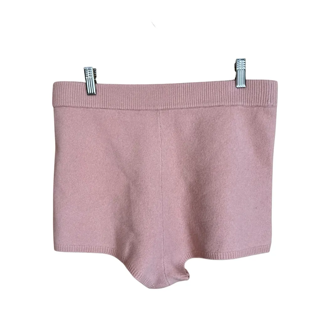 Sandro Paris Wool Mini Shorts Light Pink Size FR 42 US XL - Image 4