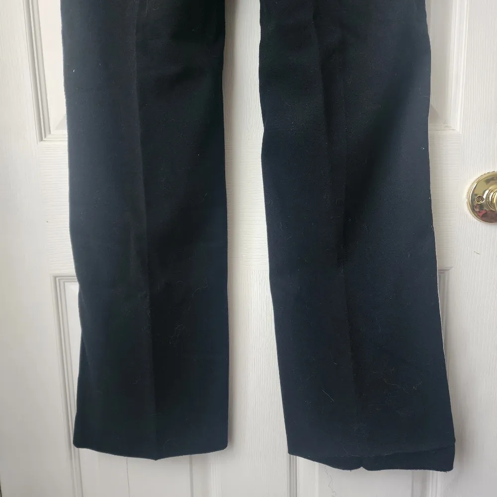 Loft Black with White Stripe Dress Marisa Trouser Pants - Image 5