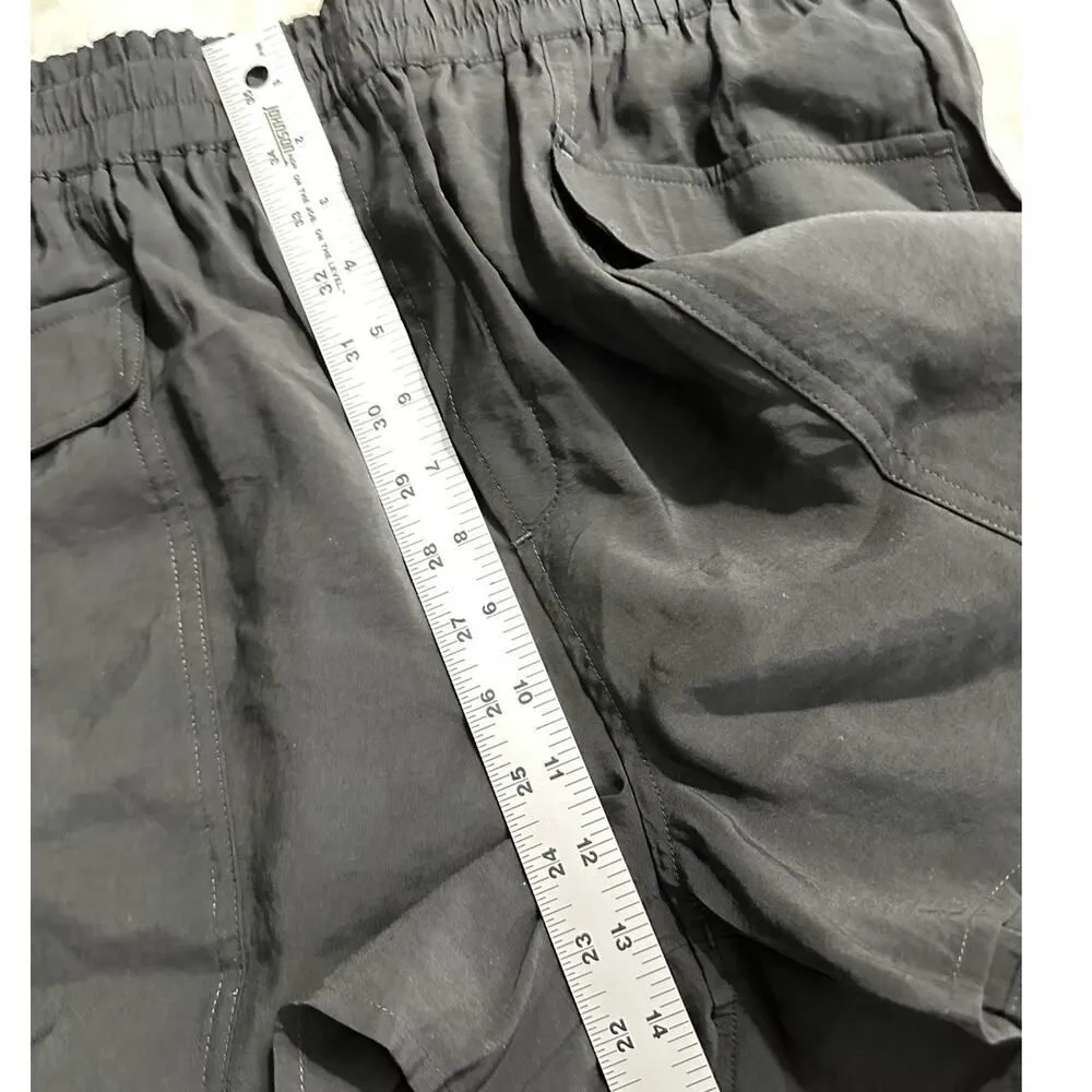 Madewell Pull-On Cargo Shorts Women's Medium Black Softdrape Elastic Waist NWT - Image 8