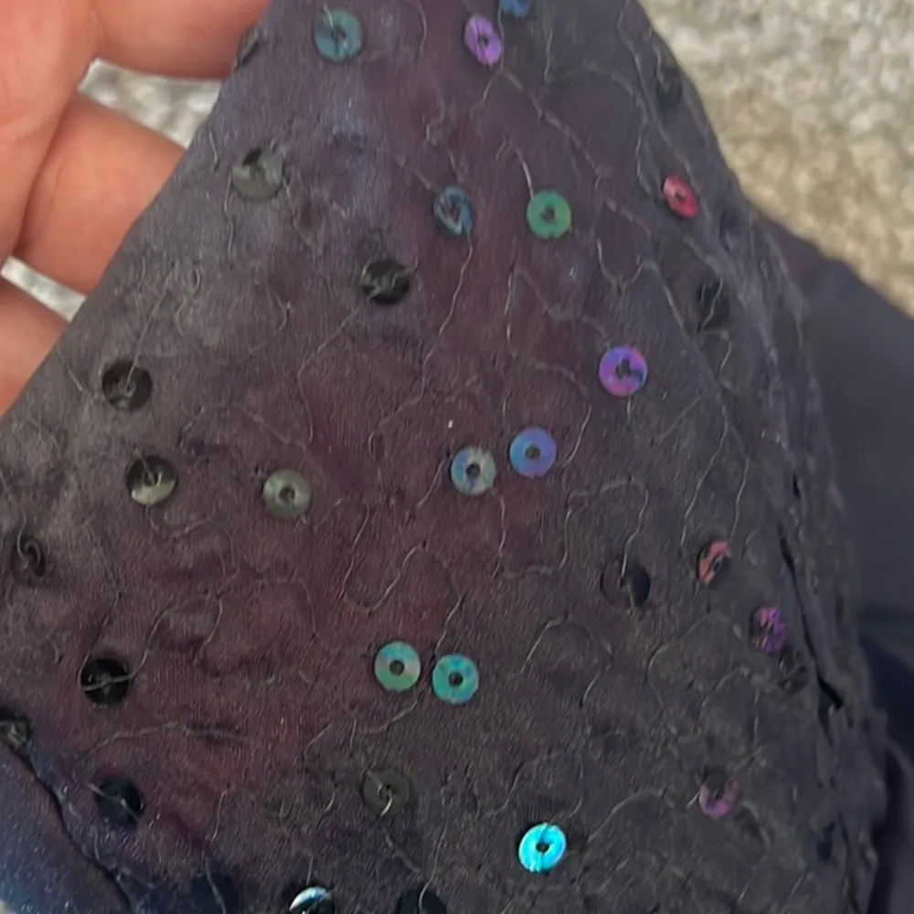 Vintage 90s Prom Dress Blue Size XS - Image 5