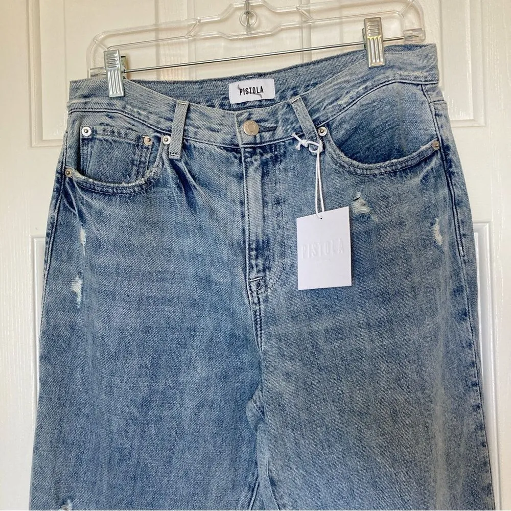 NWT PISTOLA Presley High Rise Relaxed Roller Jeans Size 29 Revolve - Image 3