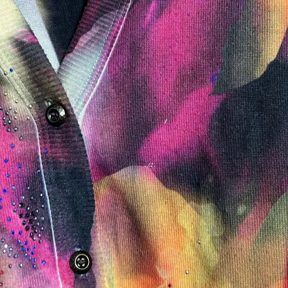 Christopher & Banks cardigan w/ metal dot detailing. Size Medium. Multicolored - Image 7