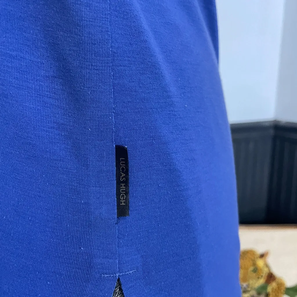 Lucas Hugh London Core Technical Blue Knit Tank Top Hunger Games - Image 7