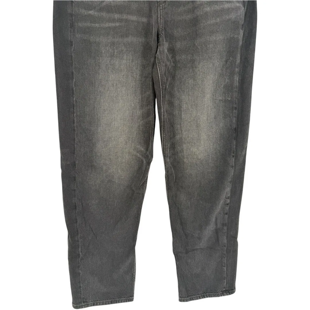 NWT American Eagle Strigid Super High Rise Baggy Straight Black Jeans Sz 4 Short - Image 9