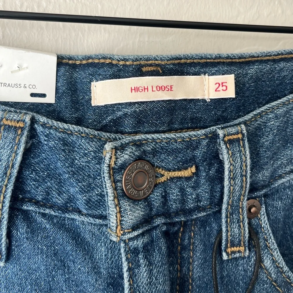 Levi’s high loose jeans lazy day medium wash 25 NWT - Image 14