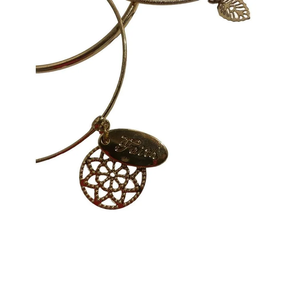 Bundle of Golden Bangles Gold - Image 3