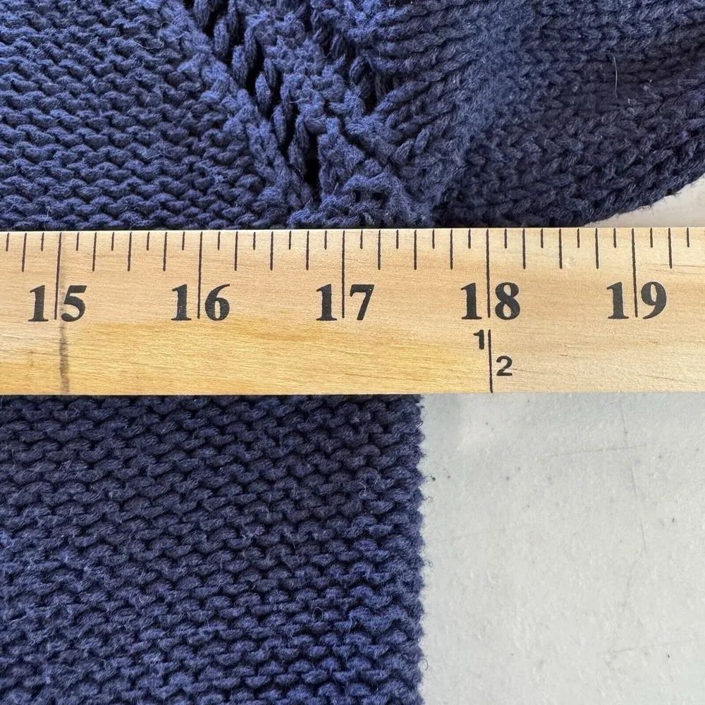 Lilly Pulitzer Women's‎ Blue Cable Knit Pullover Sweater Size L - Image 6