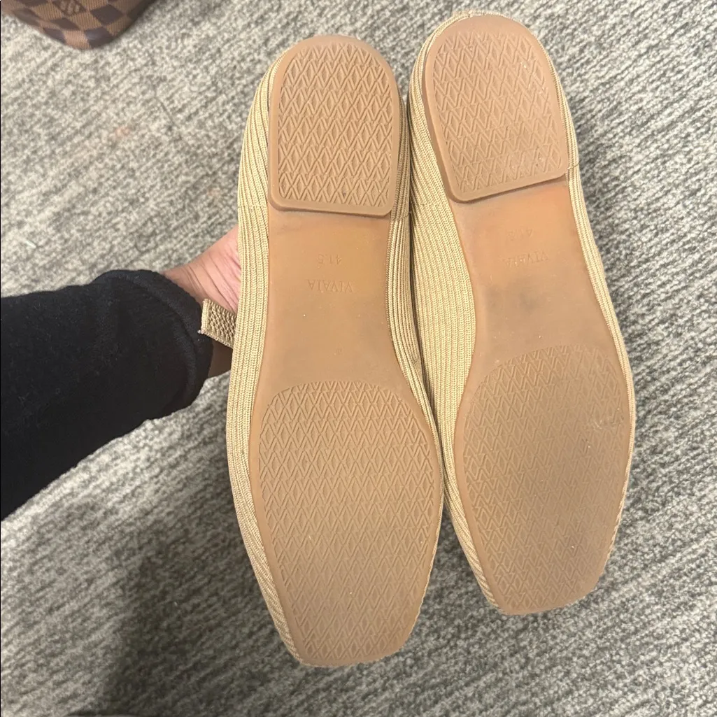 Vivaia Square Toe Mary Jane Flat Size 10 Tan - Image 5