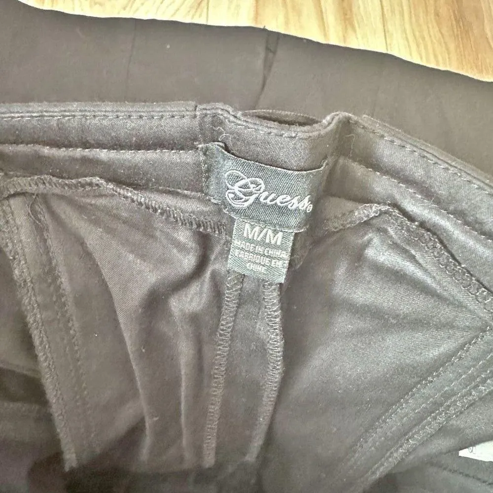 GUESS | Strapless Black Corset Dress Mini Lace Up Back Boning | Size Medium - Image 7