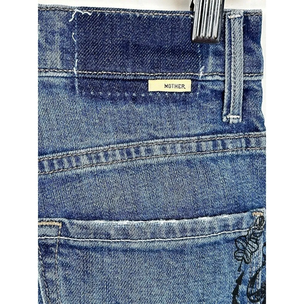 Mother Women's Blue Smokin' Short High - Image 9