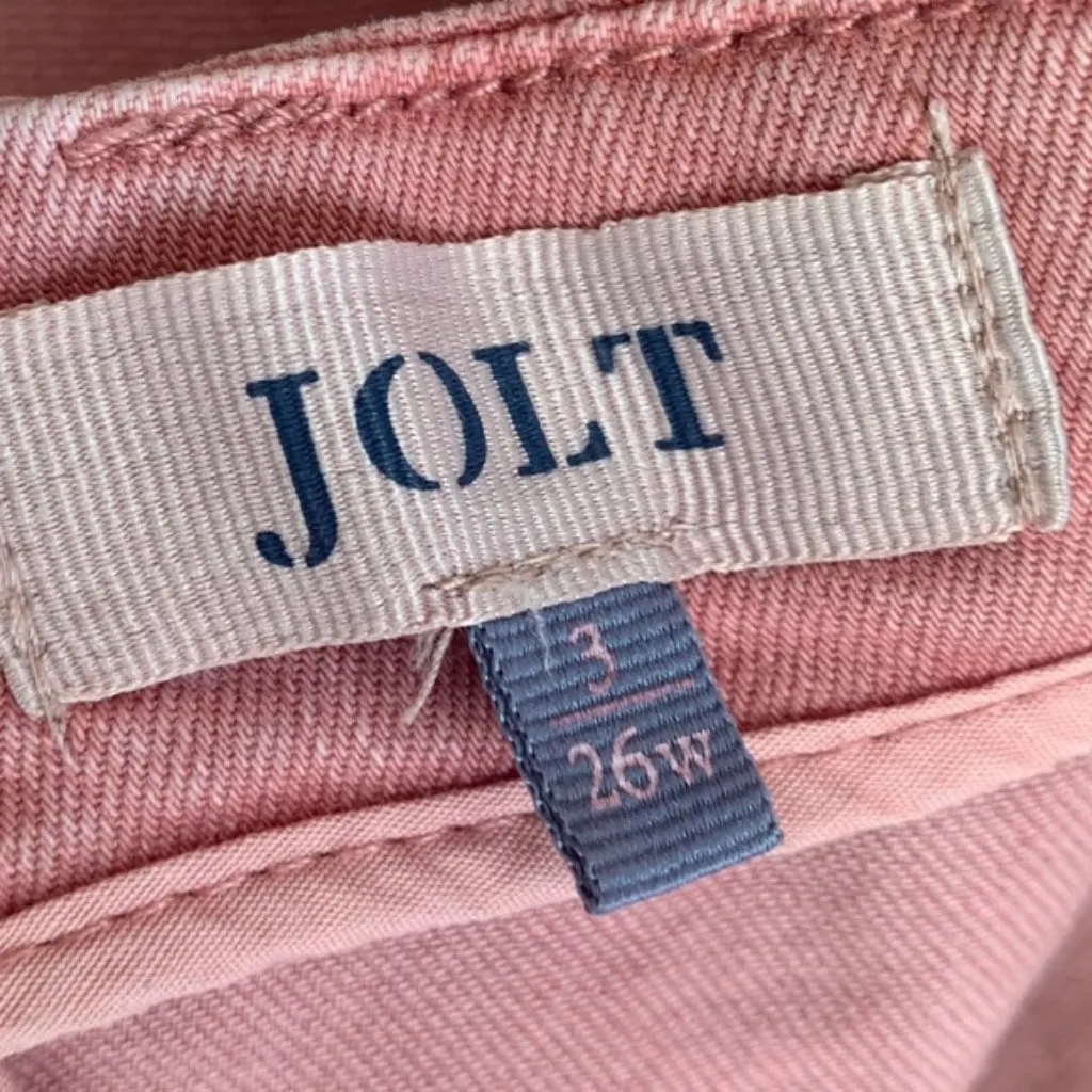 JOLT Pink Washed Seamed Mini Skirt - Image 4