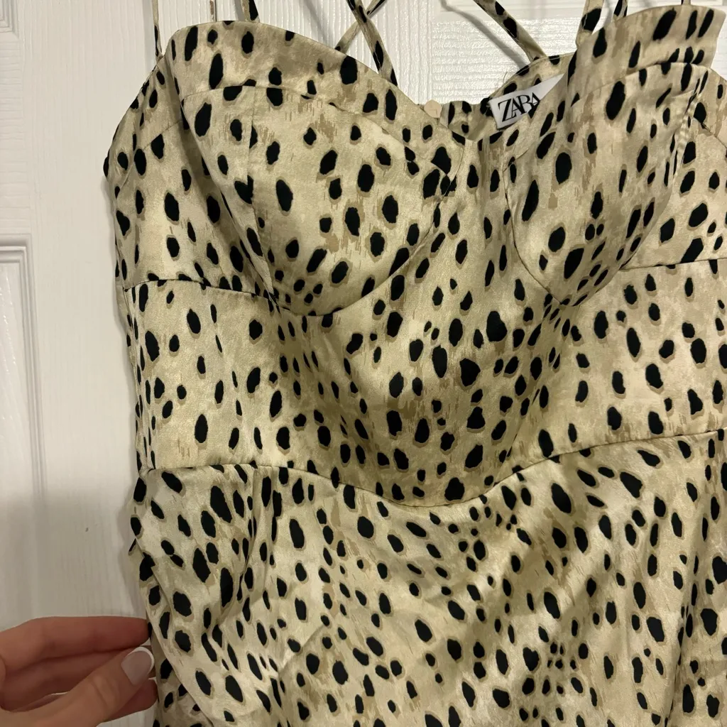 Zara Animal Print Mini Dress - Image 5