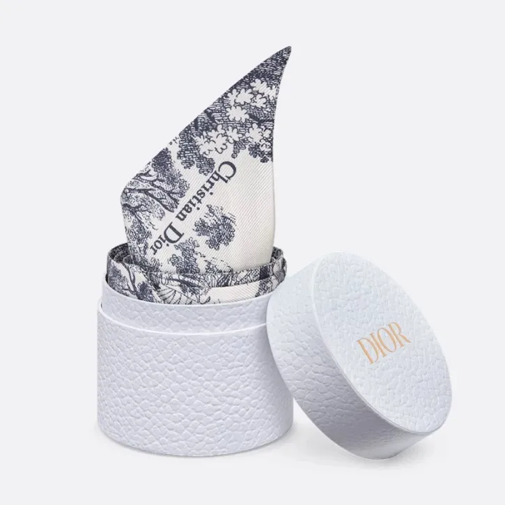 Authentic Dior New Navy & Ivory Toile de Jouy Sauvage Mitzah Twilly / Scarf - Image 9