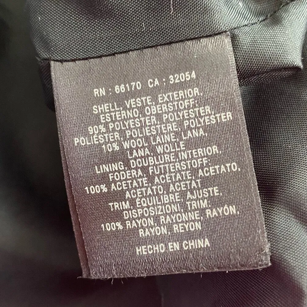 Anthropologie Maeve Black Wool Skirt sz 4 Pencil Skirt Tiered Scallop Hem - Image 3