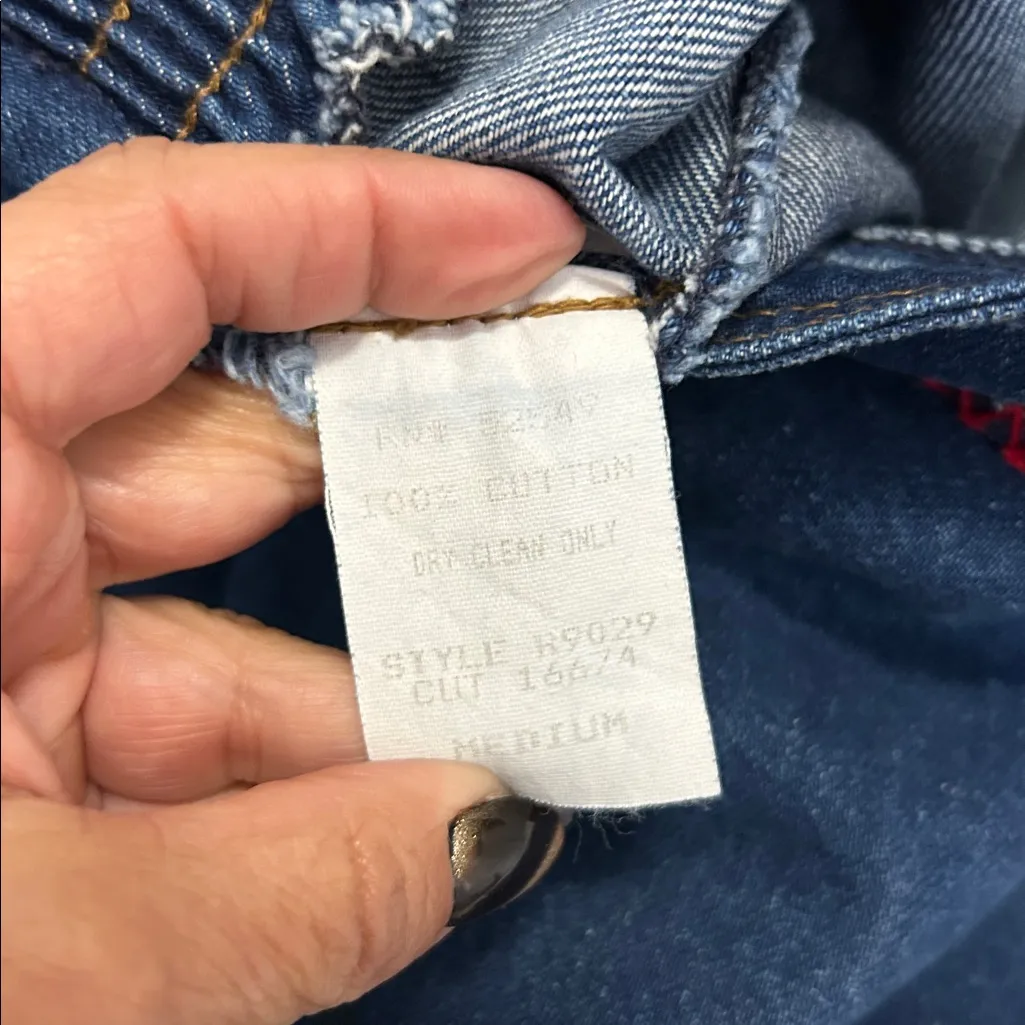 An Original Rickie Embroidered Western Denim Jacket/Skirt Set Size M - Image 10