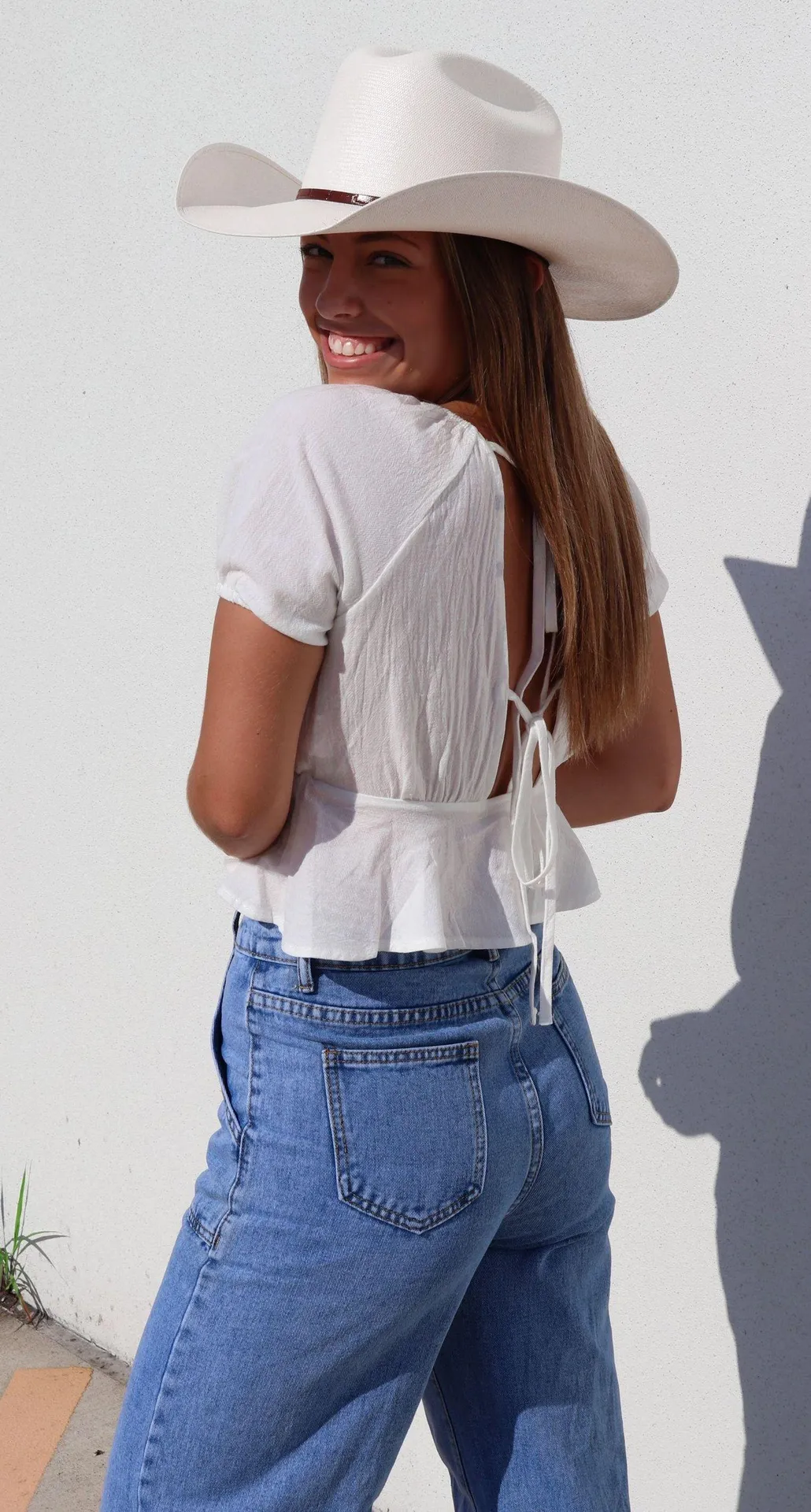 White Crop Top - Image 2