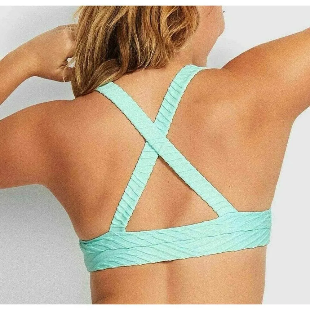 NWT Seafolly Freshwater Crop Top in Fresh Mint - Image 2