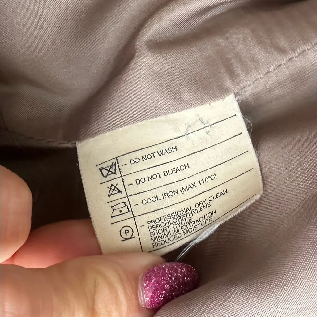 Giorgio Armani Vintage silk wool Brown Herringbone Structured Blazer 4 - Image 6