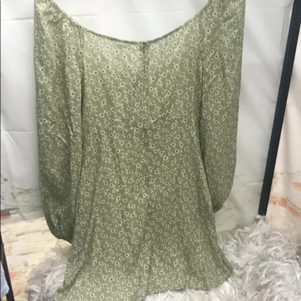 PacSun Women’s LA Hearts Pheasant Style Floral Print Long Sleeve Mini Dress - Image 6