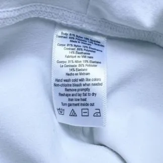 Alo Moto Leggings White Athletic Yoga Pants Stretch Mesh Panels Women’s Size XS - Image 9