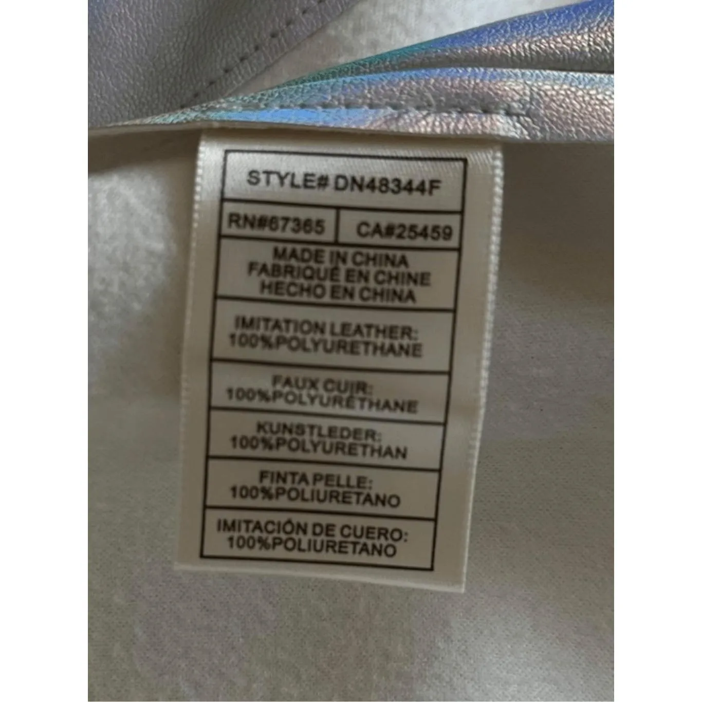 Steve Madden Dress Women Silver Metallic Bodycon Side Slit Halter Iridescent - Image 6