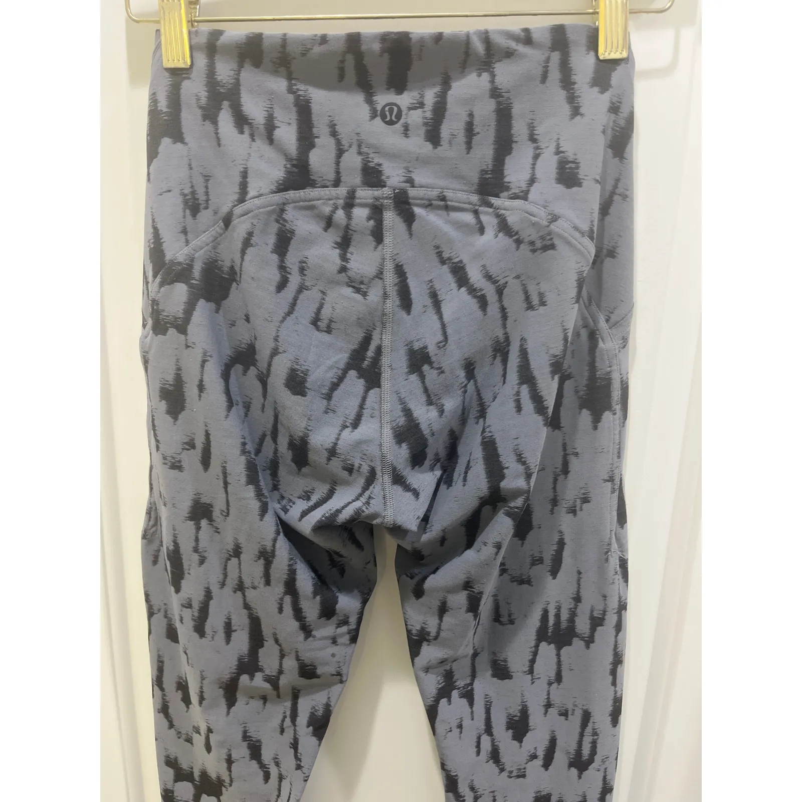 Lululemon High-Rise Tight 25" Camo Jacquard Asphalt Grey Black Sz 4 - Image 6