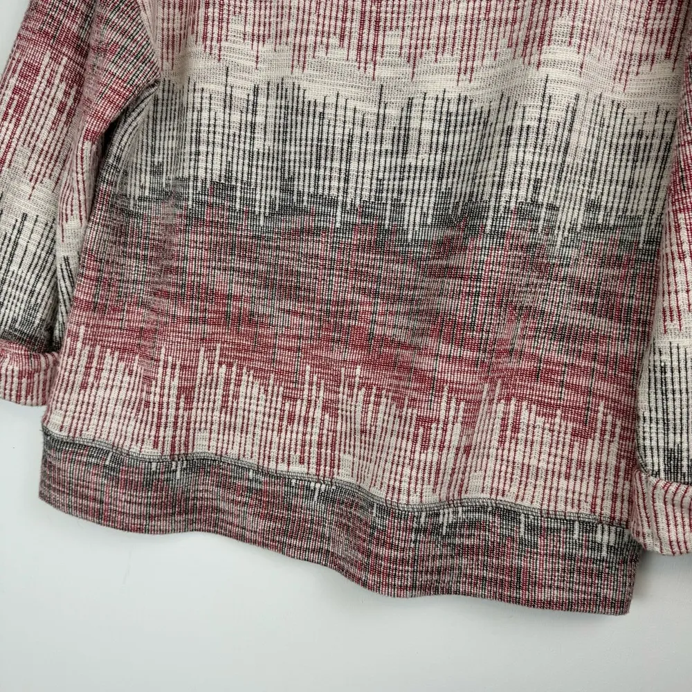 Anthropologie Postmark Etched Sunset Pullover Top Sz XS Pockets Art to Wear - Image 15