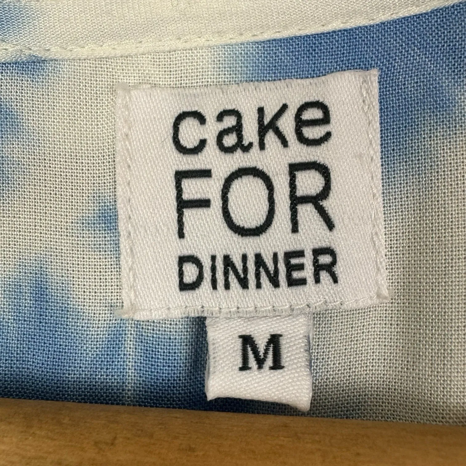 Cake For Dinner Meadow Dress in Sky‎ Blue Burst Tie Dye Sz M Size M - Image 3
