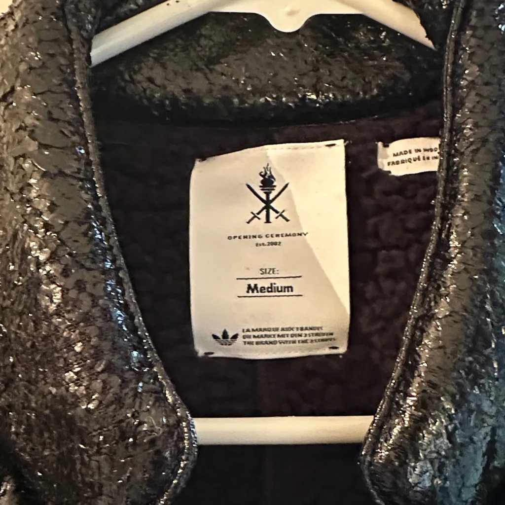 Opening Ceremony Glossy Black Outerwear - Image 2