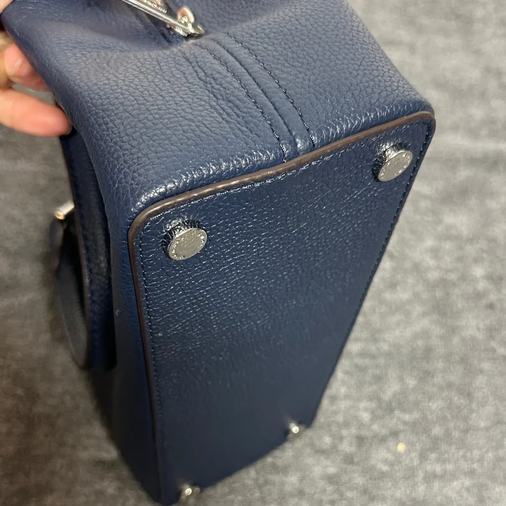 Michael Kors Dark Blue Satchel Bag - Image 14