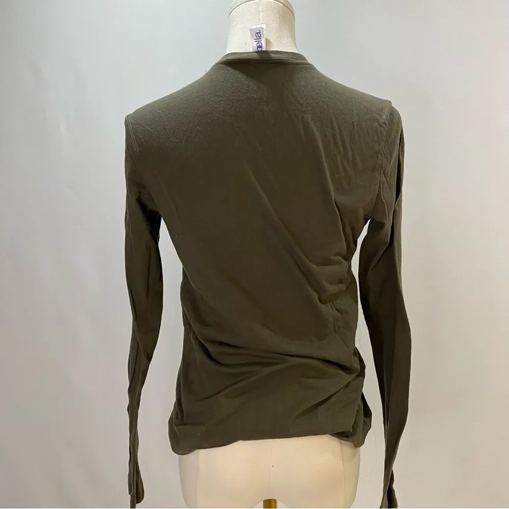 Army Green “Personality” Chameleon Long Sleeve Top - Image 2