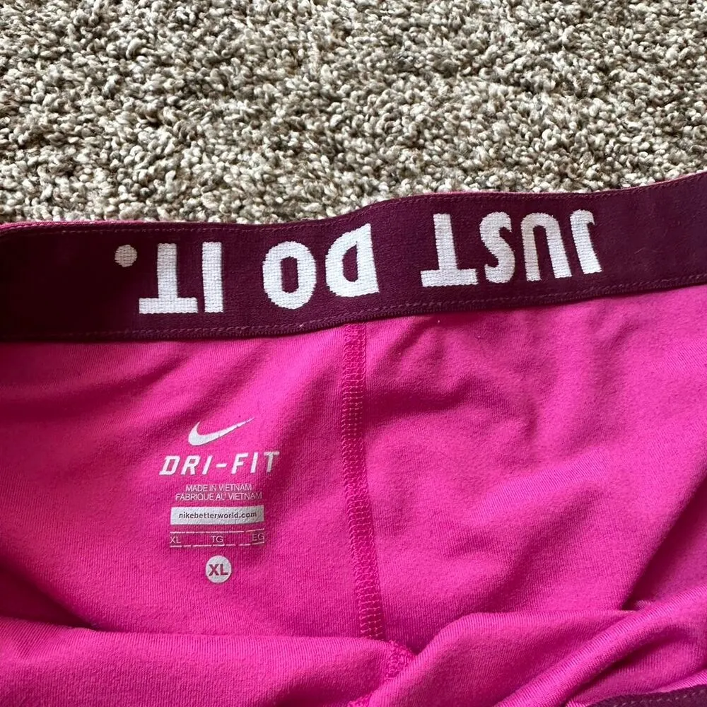 Nike pink and black booty shorts - Image 2