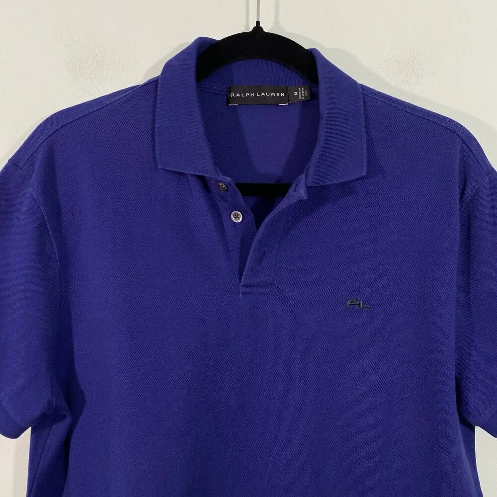 Ralph Lauren Black Label Women Violet Short Sleeve Polo Shirt Size M Size M - Image 2